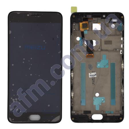 Дисплей Meizu M3 Note (M681H/ M681Q/ M681C) чорний + рамка!