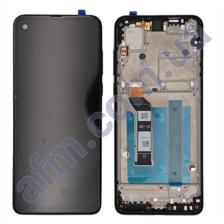 Дисплей Motorola XT1970 One Vision/ XT2013 One Action/ XT2013-2 OLED чорний + рамка