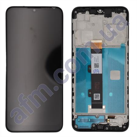 Дисплей Motorola XT2129 G30 чорний + рамка