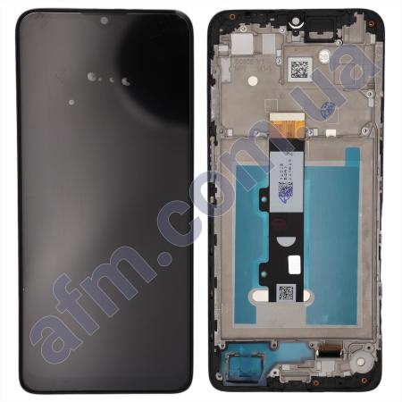 Дисплей Motorola XT2239 Moto E22/ E22i чёрный + рамка