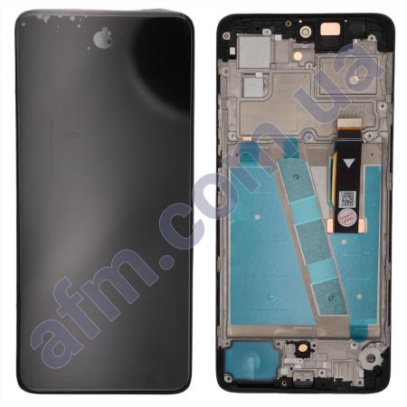 Дисплей Motorola XT2255 Moto G72 P-OLED чорний + рамка