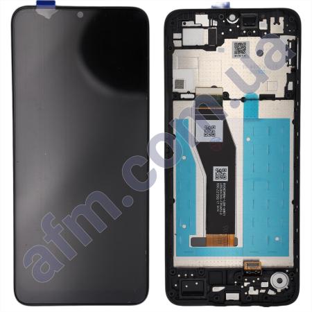 Дисплей Motorola XT2345 Moto E13 чорний + рамка