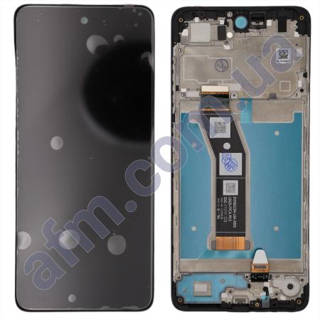 Дисплей Motorola XT2421-13 Moto E14 чорний + рамка