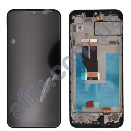 Дисплей Nokia C21 Plus TA-1424 чёрный + рамка