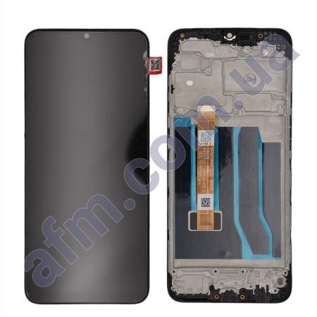 Дисплей Oppo A31 2020/ Realme 5/ 5i/ 5S/ C3/ A8 чорний + рамка