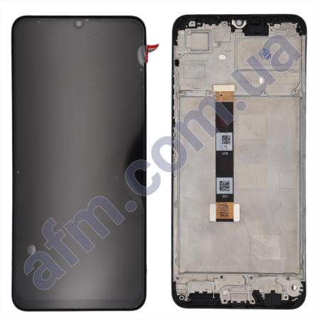 Дисплей Realme C53 чорний + рамка