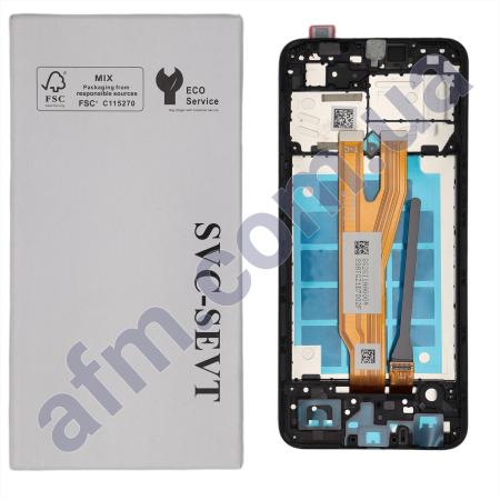 Дисплей Samsung сервісний A032F Galaxy A03 Core чорний + рамка GH81-21711A