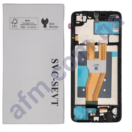 Дисплей Samsung сервісний A055 Galaxy A05 2023 чорний + рамка GH81-24189A