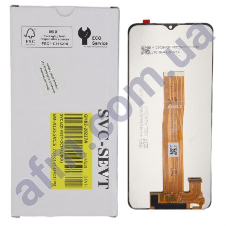 Дисплей Samsung сервісний A125 Galaxy A12 чорний GH82-24491A