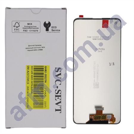 Дисплей Samsung сервісний A217 A21s 2020 чорний GH82-22988A