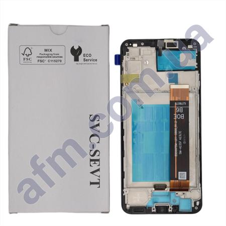 Дисплей Samsung сервісний A235 Galaxy A23 5G Rev 1.2 чорний + рамка GH96-15077D