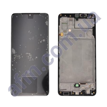 Дисплей Samsung сервісний A325 Galaxy A32 4G чорний + рамка GH82-25579A