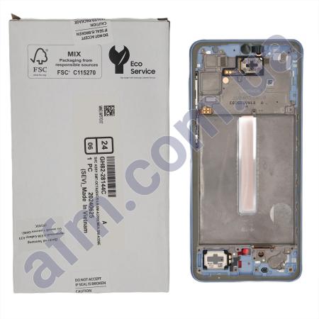 Дисплей Samsung сервисный A336 Galaxy A33 5G синий + рамка GH82-28143C