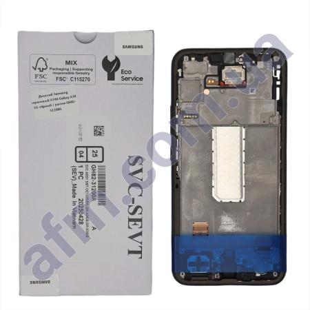 Дисплей Samsung сервісний A346 Galaxy A34 5G чорний + рамка GH82-31200A