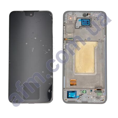 Дисплей Samsung сервісний A356 Galaxy A35 Light Blue + рамка GH82-34224B