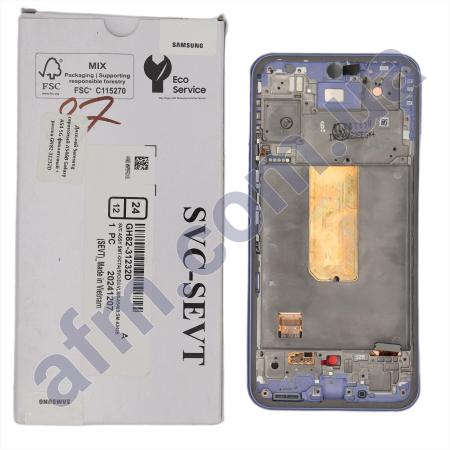 Дисплей Samsung сервісний A546B Galaxy A54 5G фіолетовий + рамка GH82-31232D