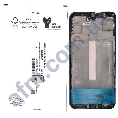 Дисплей Samsung сервісний M346 Galaxy M34 5G чорний + рамка GH82-32722A