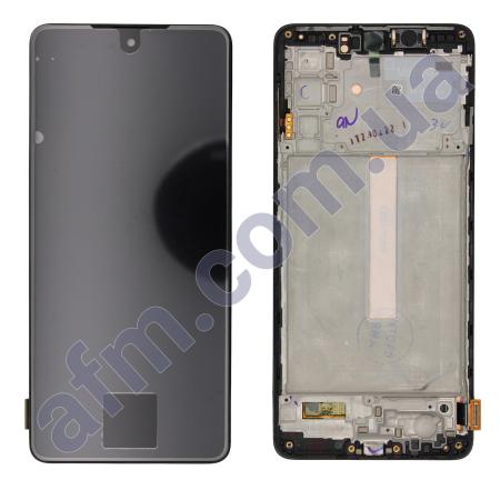 Дисплей Samsung сервісний M526 Galaxy M52 чорний + рамка GH82-27094A