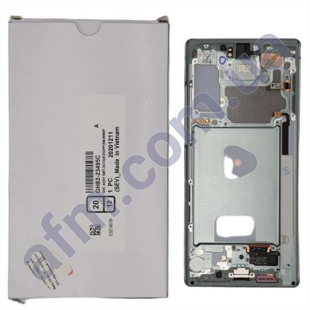 Дисплей Samsung сервисный N980/ N981 Galaxy Note 20 GREEN + рамка GH82-23495C