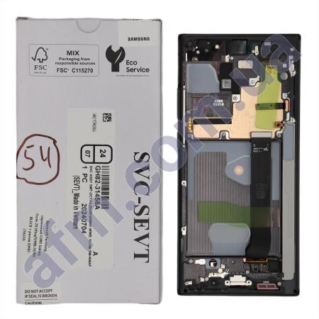 Дисплей Samsung сервісний N985 Galaxy Note 20 Ultra/ N986 AURA BLACK + рамка GH82-23622A
