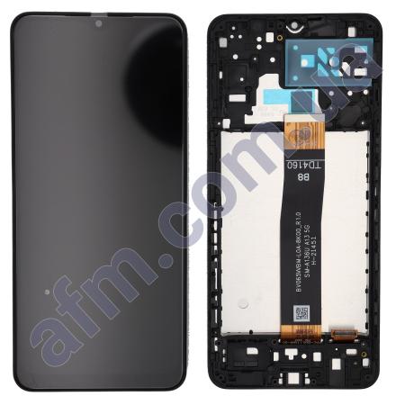 Дисплей Samsung A047F Galaxy A04s/ A136U Galaxy A13 5G чорний + рамка