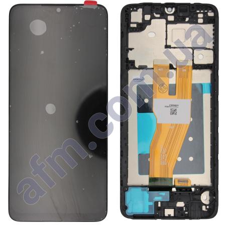 Дисплей Samsung A055F Galaxy A05 чорний + рамка