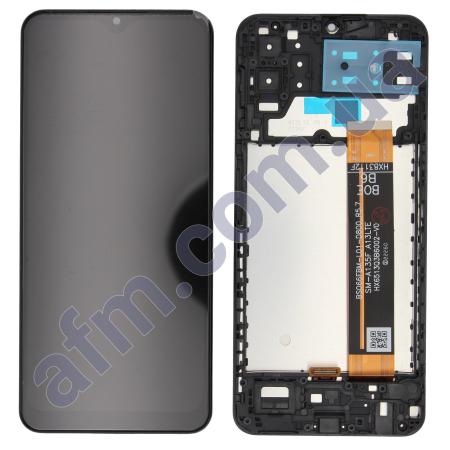 Дисплей Samsung A135F Galaxy A13 4G/ M135F чорний + рамка