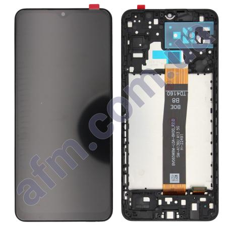 Дисплей Samsung A136B Galaxy A13 5G чорний + рамка!