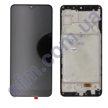Дисплей Samsung A225F Galaxy A22 INCELL чёрный + рамка