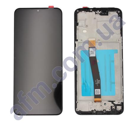 Дисплей Samsung A226B Galaxy A22 5G чёрный + рамка