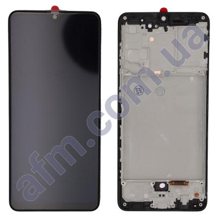 Дисплей Samsung A315F Galaxy A31 OLED (Small LCD) чёрный + рамка