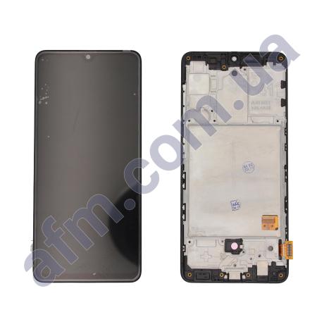 Дисплей Samsung A415 Galaxy A41 OLED чорний + рамка!