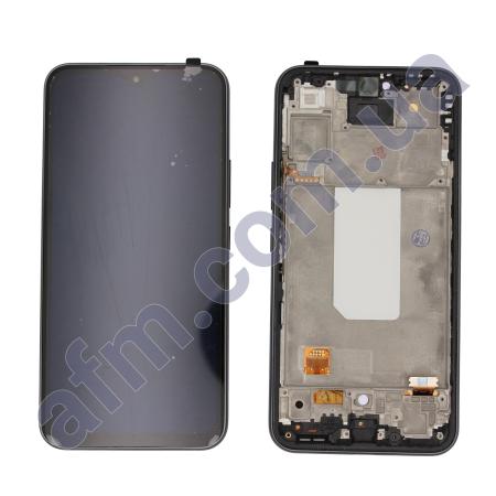 Дисплей Samsung A546F Galaxy A54 OLED (Small LCD) чорний + рамка