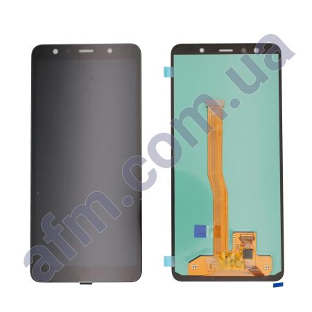 Дисплей Samsung A750F Galaxy A7 2018 OLED (Small LCD) чорний
