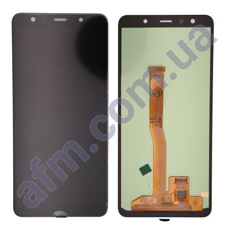Дисплей Samsung A750F Galaxy A7 2018 OLED чорний