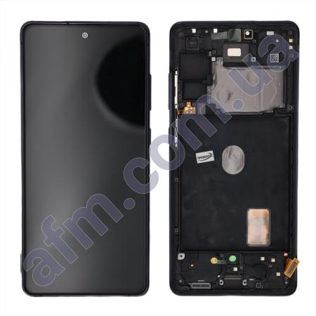 Дисплей Samsung G780 Galaxy S20 FE OLED чёрный + рамка