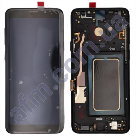 Дисплей Samsung G965F Galaxy S9 Plus OLED чорний + рамка