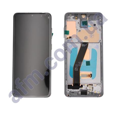 Дисплей Samsung G980 Galaxy S20 OLED чорний + рамка