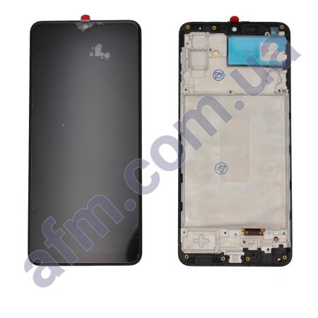 Дисплей Samsung M325 Galaxy M32 OLED (Small LCD) чорний + рамка