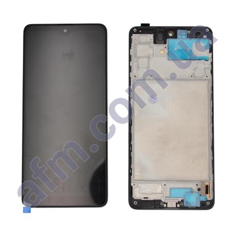 Дисплей Samsung M515 Galaxy M51 OLED (Small LCD) чорний + рамка