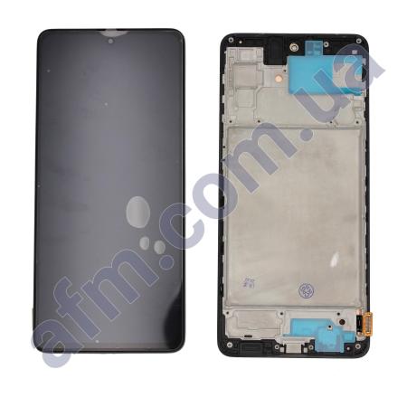 Дисплей Samsung M515 Galaxy M51 OLED чёрный + рамка