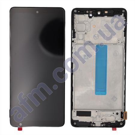 Дисплей Samsung M526 Galaxy M52 OLED (Small LCD) чорний + рамка