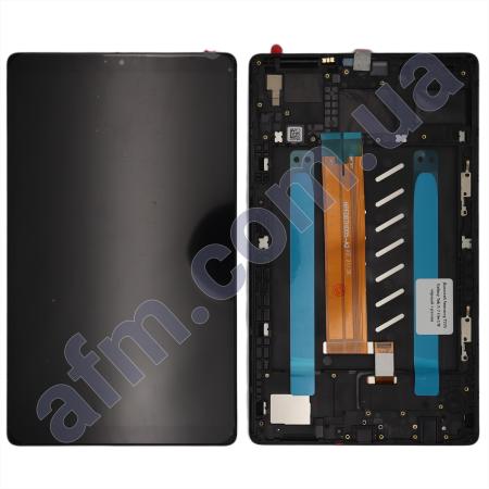Дисплей Samsung T225 Galaxy Tab A 7 Lite LTE чорний + рамка