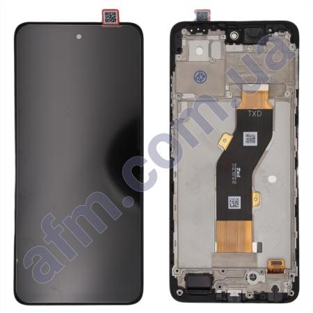 Дисплей Tecno Spark 20 (KJ5) чёрный + рамка