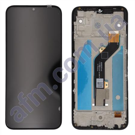 Дисплей Tecno Spark 6 Go (KE5/ KE5J)/ Spark Go 2020 (KE5S) чорний + рамка