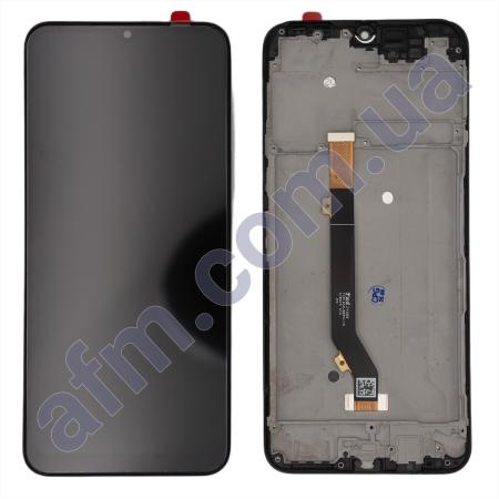 Дисплей Tecno Spark 8P (KG7n) чёрный + рамка