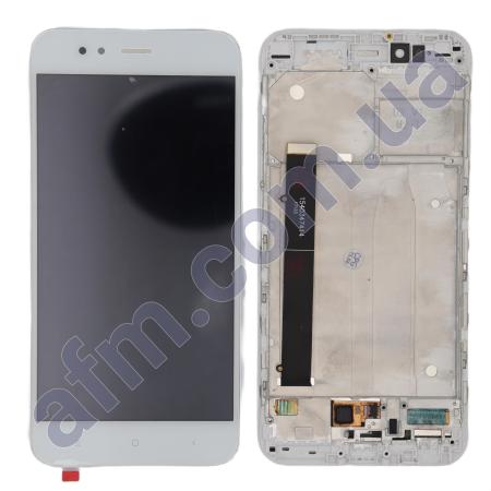 Дисплей Xiaomi Mi A1/ Mi5X білий + рамка
