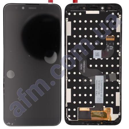 Дисплей Xiaomi Mi A2/ Mi6X чорний + рамка