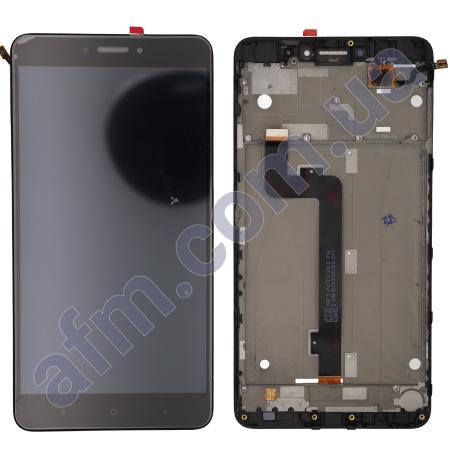 Дисплей Xiaomi Mi Max 2 чорний + рамка