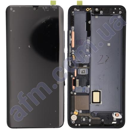 Дисплей Xiaomi Mi Note 10/ Mi Note 10 Lite/ Mi Note 10 Pro/ CC9 Pro OLED чорний + рамка